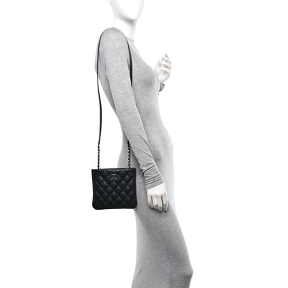 Chanel Lambskin Quilted Crossbody Bag Black 2 of 12