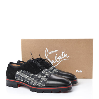 Christian Louboutin Suede Calfskin Mens Hubertus Orlato Flat 42.5 Black 8 of 8