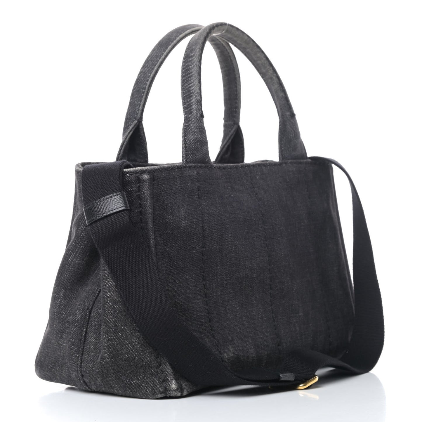 Denim Small Logo Tote Black