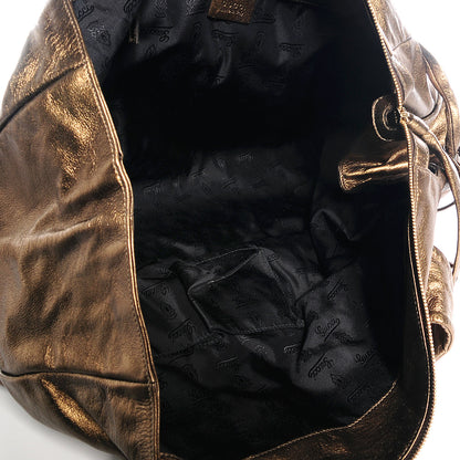Gucci Metallic Leather Large Hysteria Tote Bronze 5 of 14