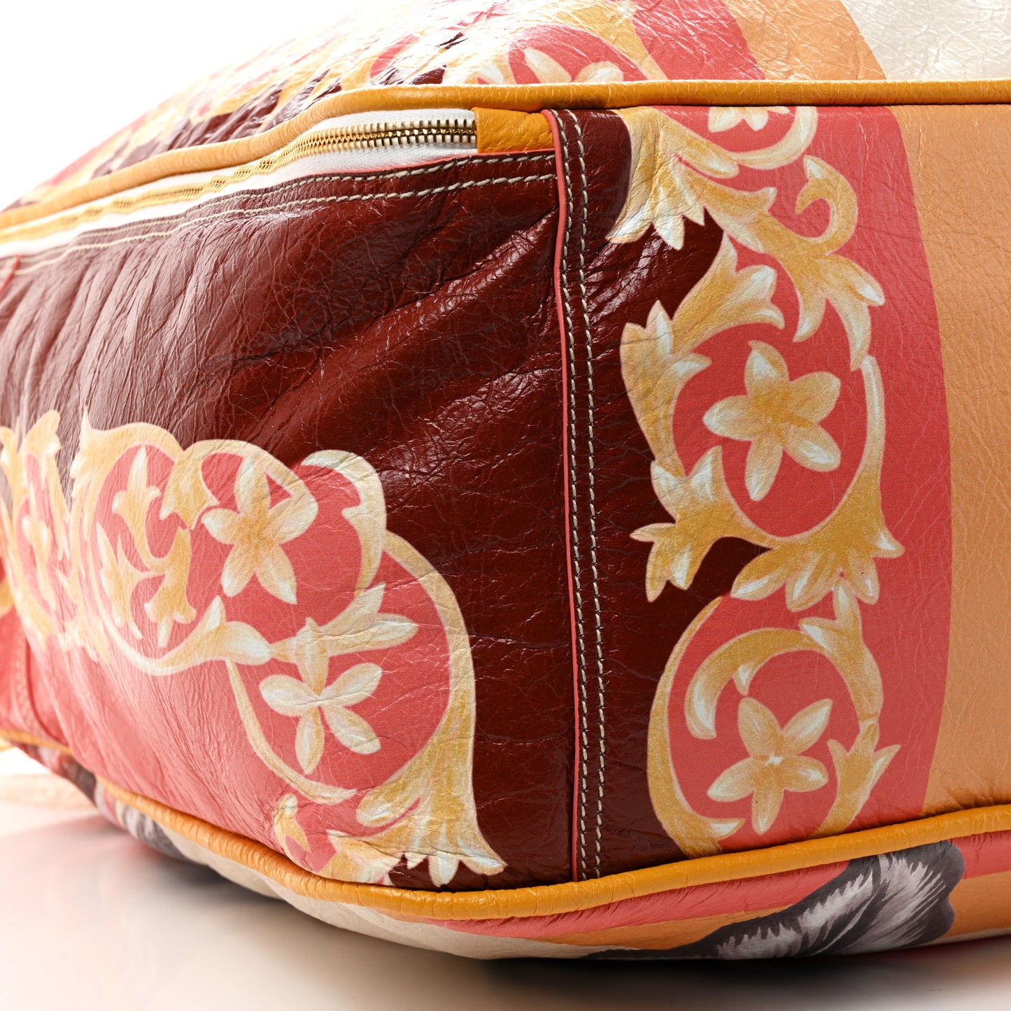 Agneau Floral Print Large Blanket Square Tote Multicolor