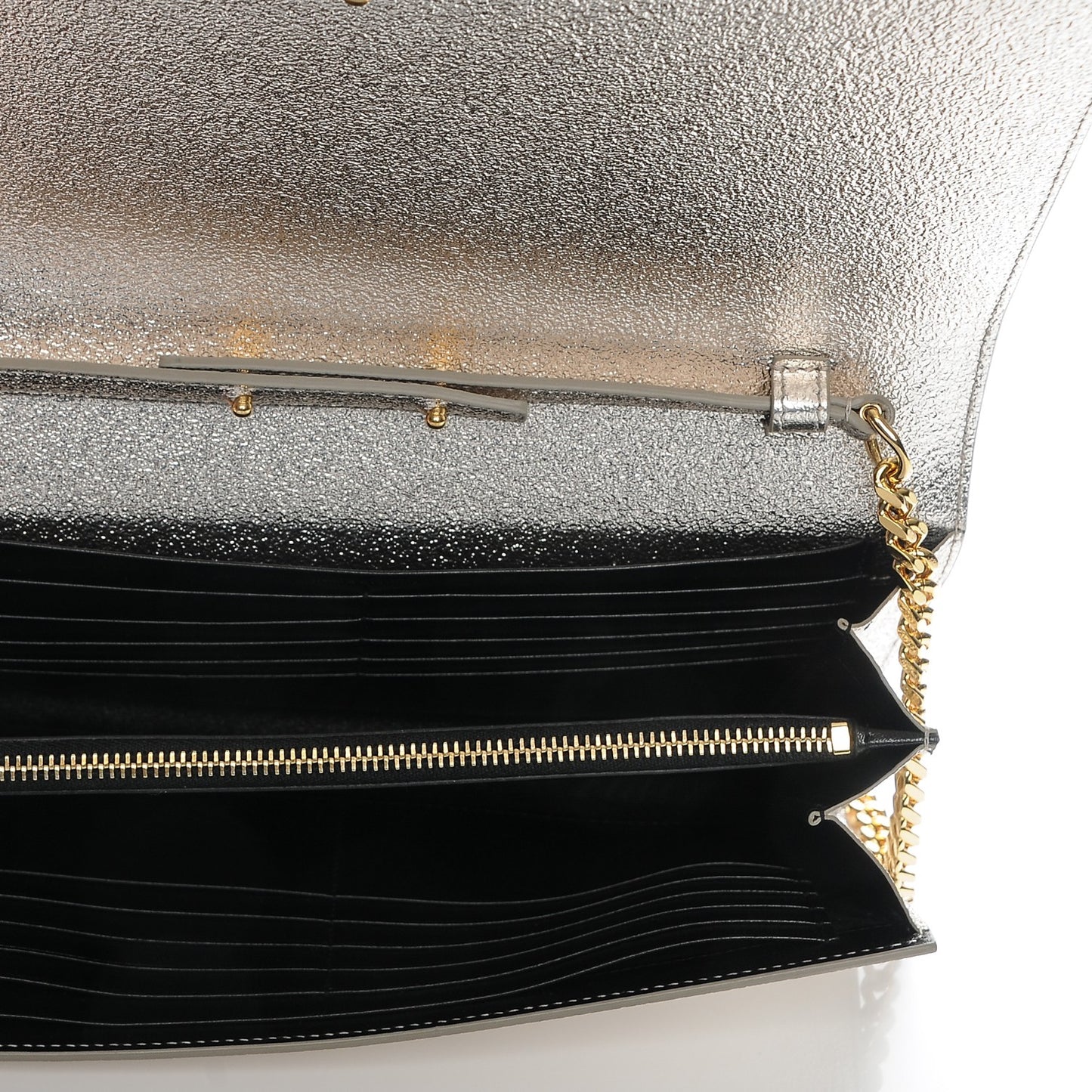 Lambskin Quilted Small Double Flap White