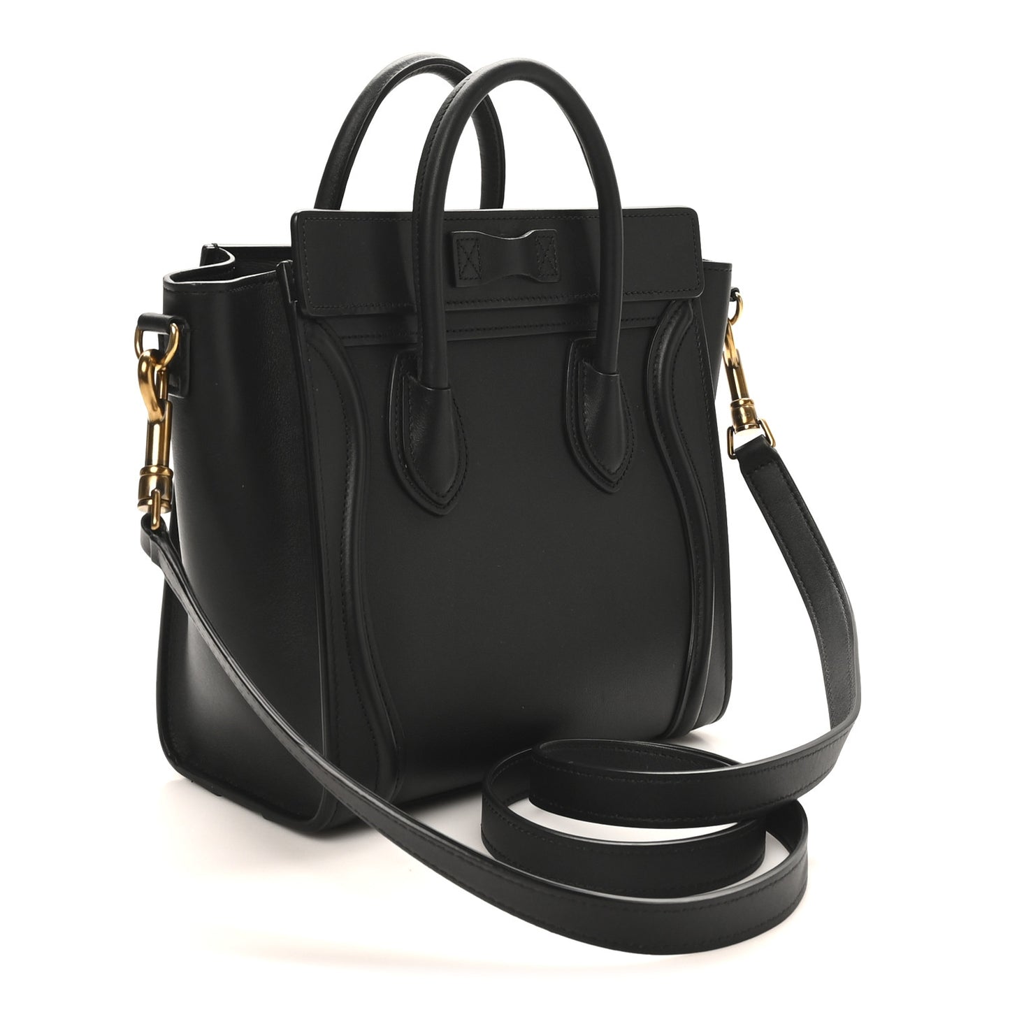 Smooth Calfskin Nano Luggage Black