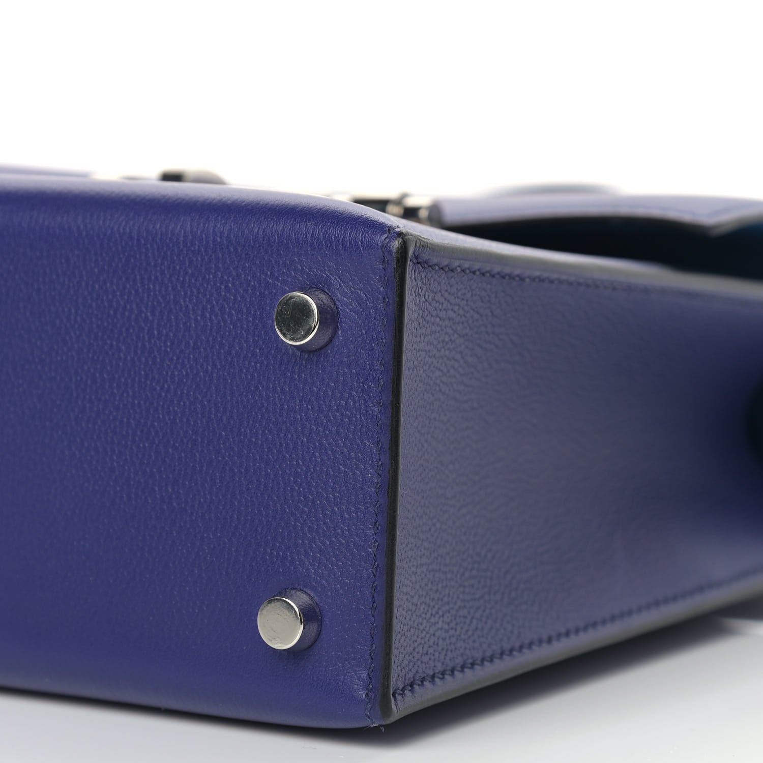 Hermes Allegretto Epsom Sombrero II Verrou 21 Bleu Encre Bleu Obscur Bleu Zellige Jaune Ambre 8 of 12