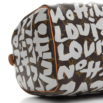Louis Vuitton Monogram Graffiti Speedy 30 Silver 8 of 9