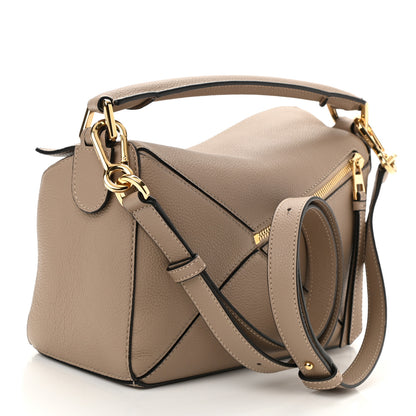 Loewe Grained Calfskin Small Puzzle Bag Sand 3 of 7