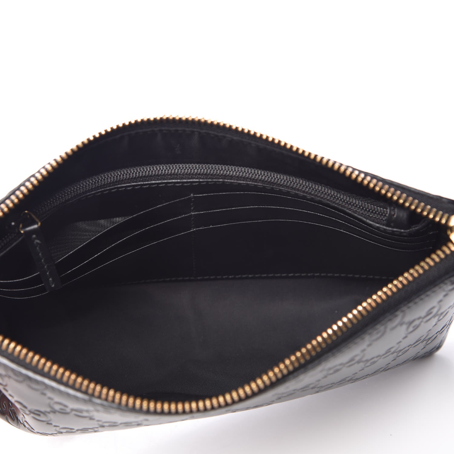 Gucci Guccissima Signature Wrist Wallet Black 5 of 10