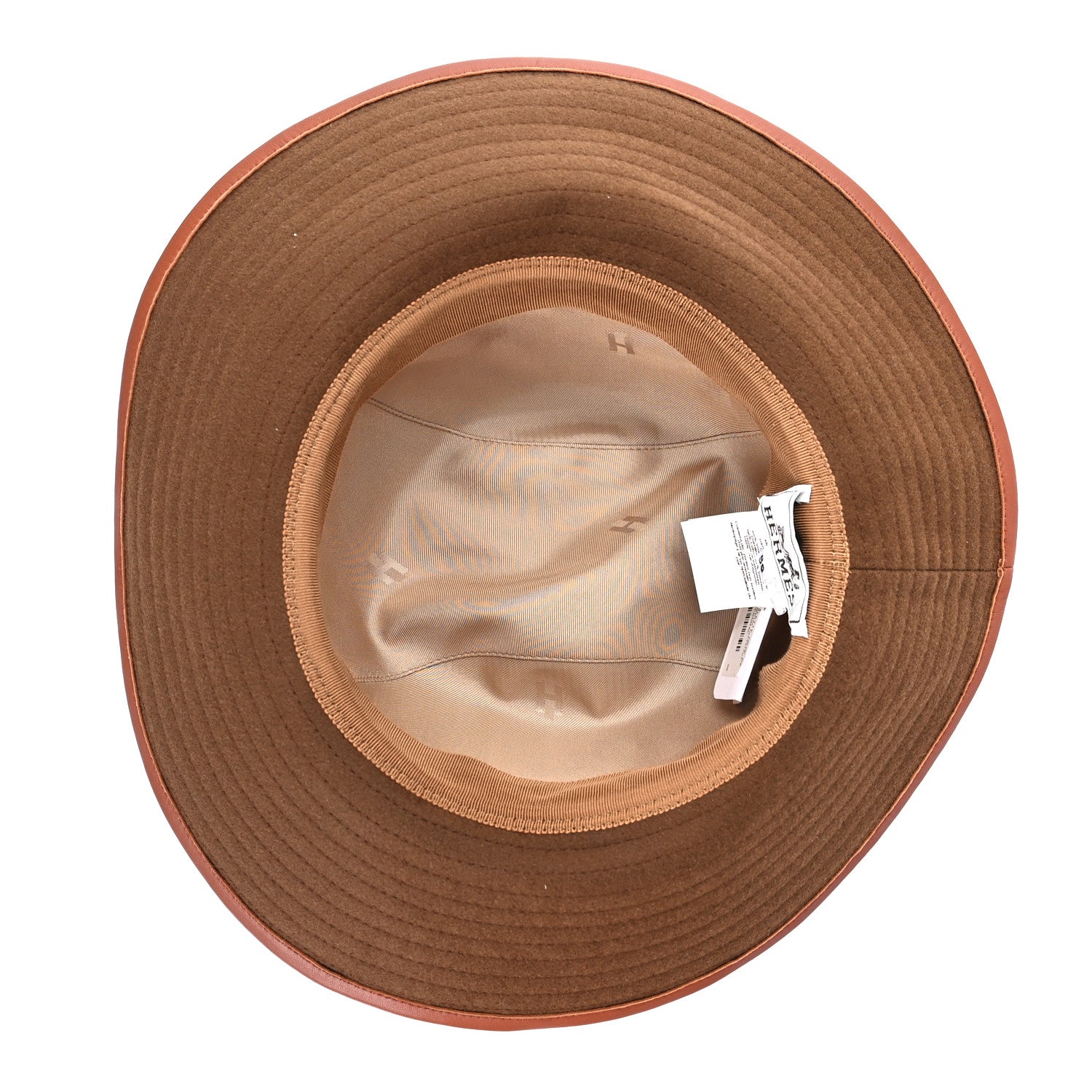 Hermes Cashmere Colette Hat 58 Brun D' Automne Cognac 5 of 7