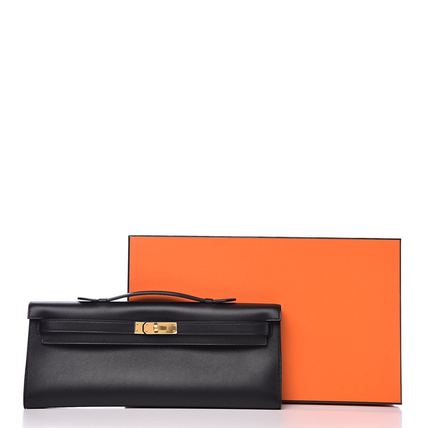 Swift Kelly Cut Clutch Pochette Black