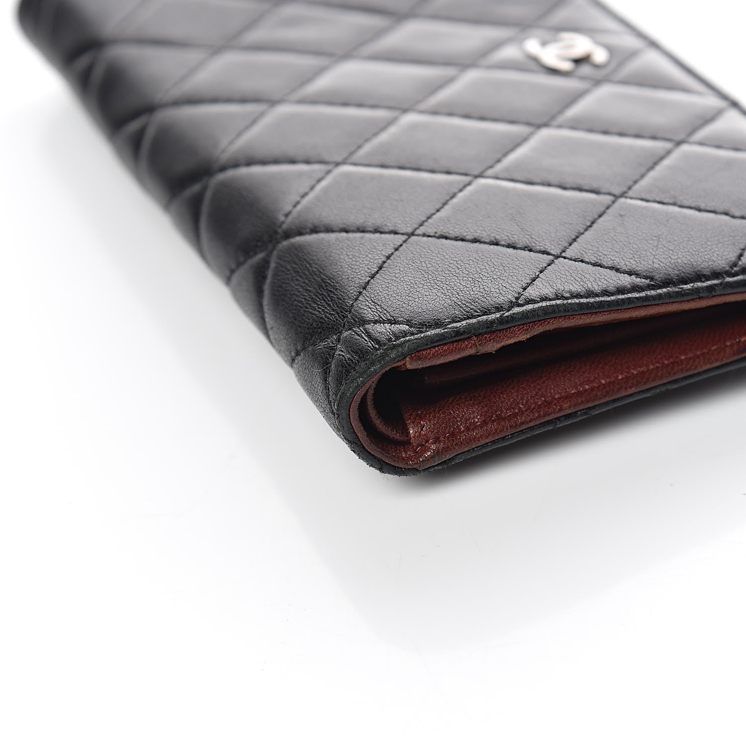 Chanel Lambskin Quilted Yen Wallet Black 13 of 13
