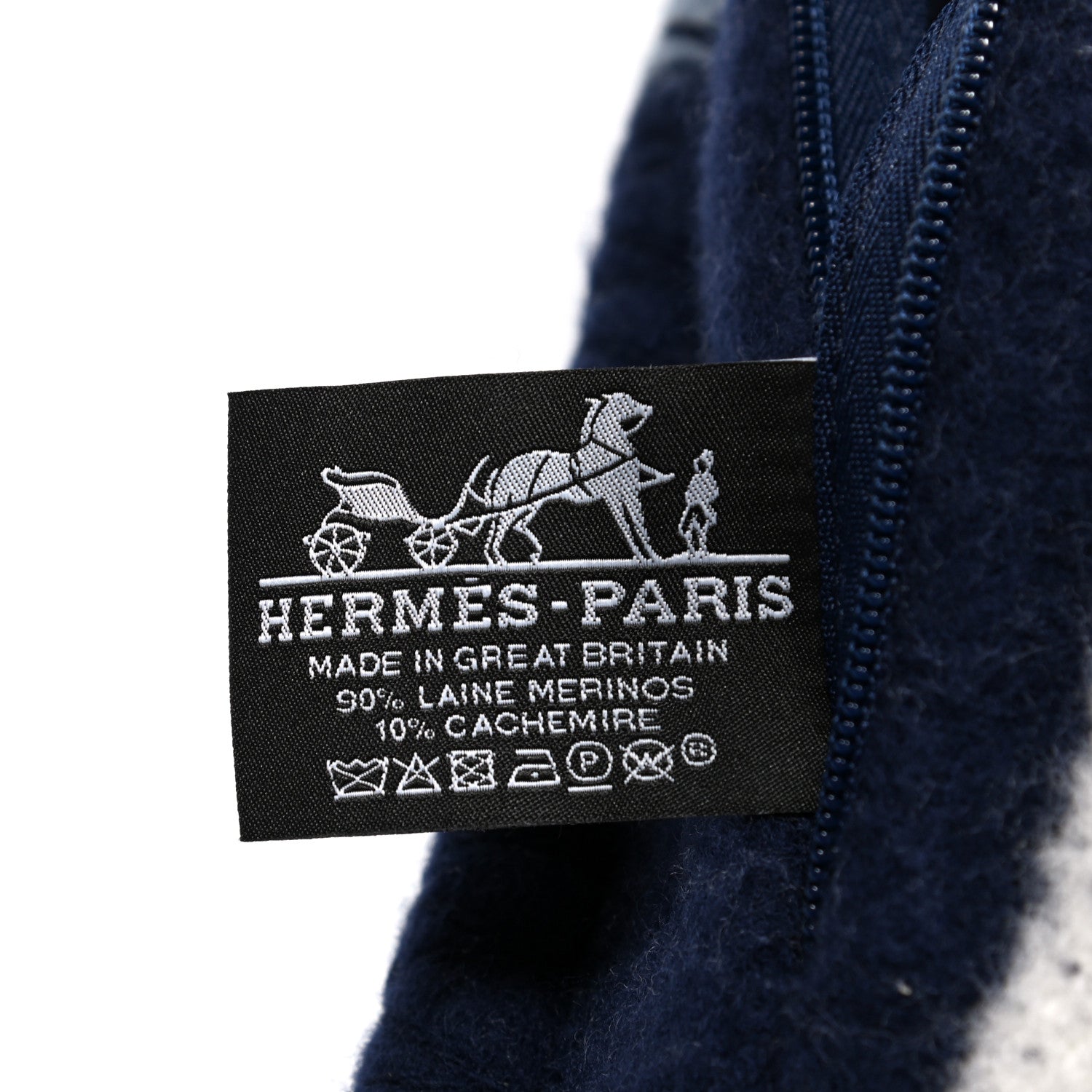 Hermes Wool Cashmere Avalon III Pillow PM Ecru Caban 3 of 3