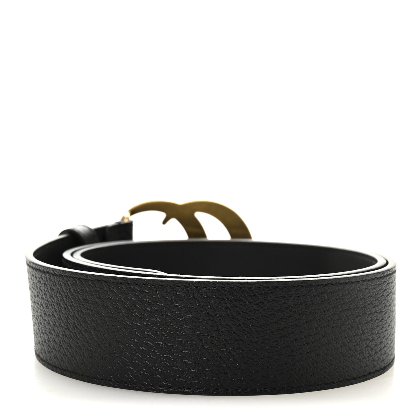 Textured Calfskin Double G 40mm Belt 90 36 Black
