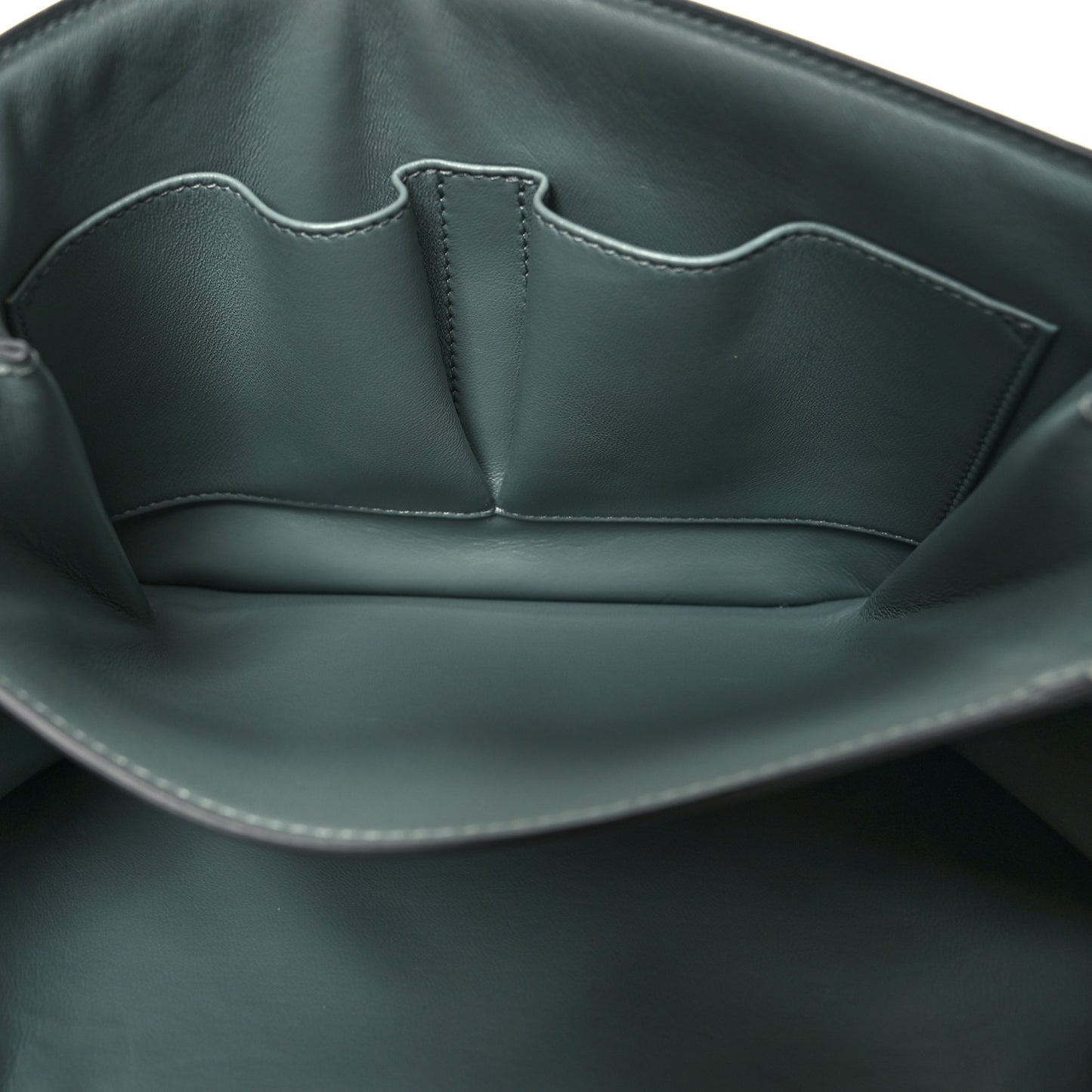 Liege Calfskin Medium Classic Box Flap Bag Storm