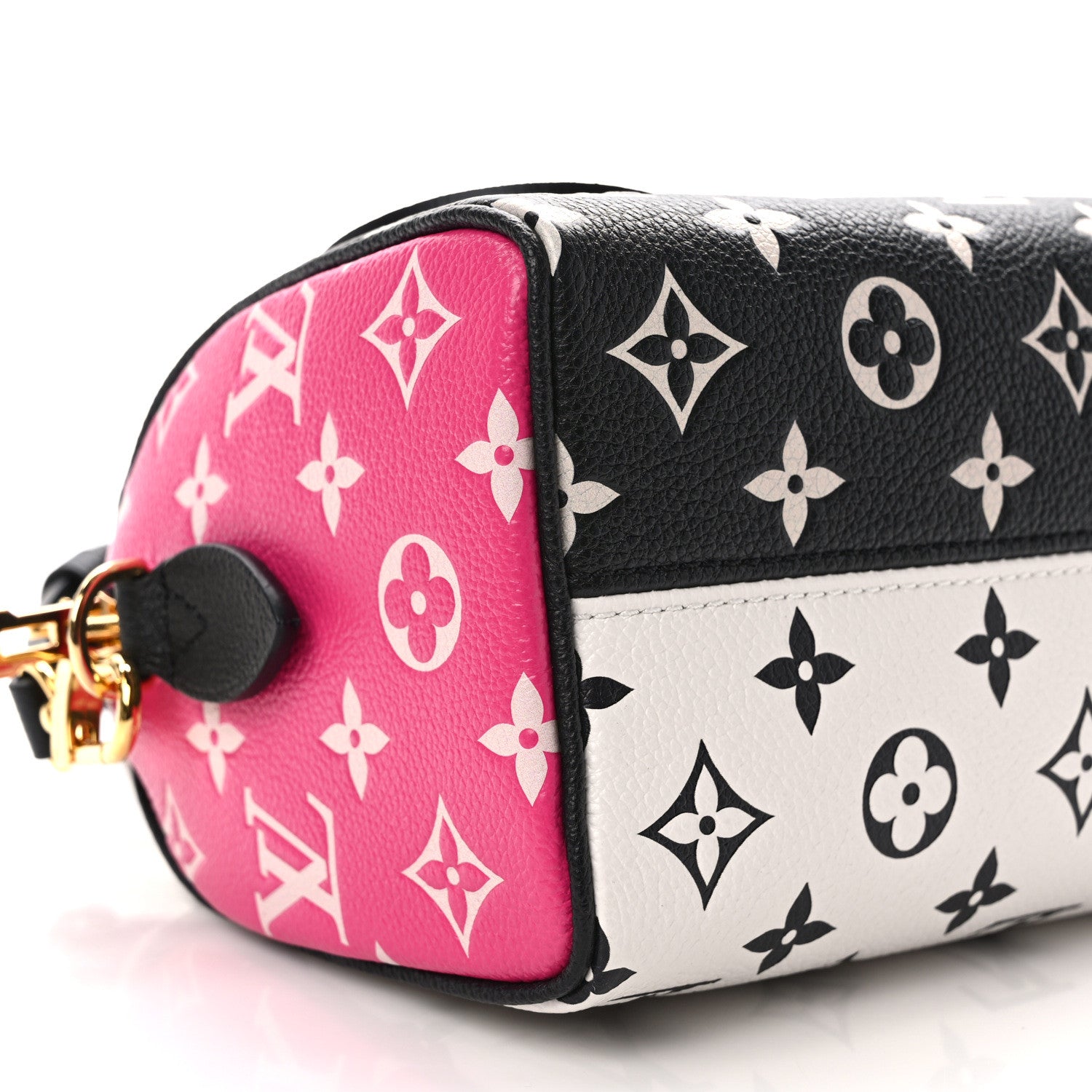 Louis Vuitton Empreinte Monogram Spring in the City Speedy Bandouliere 20 Black White Pink 7 of 9