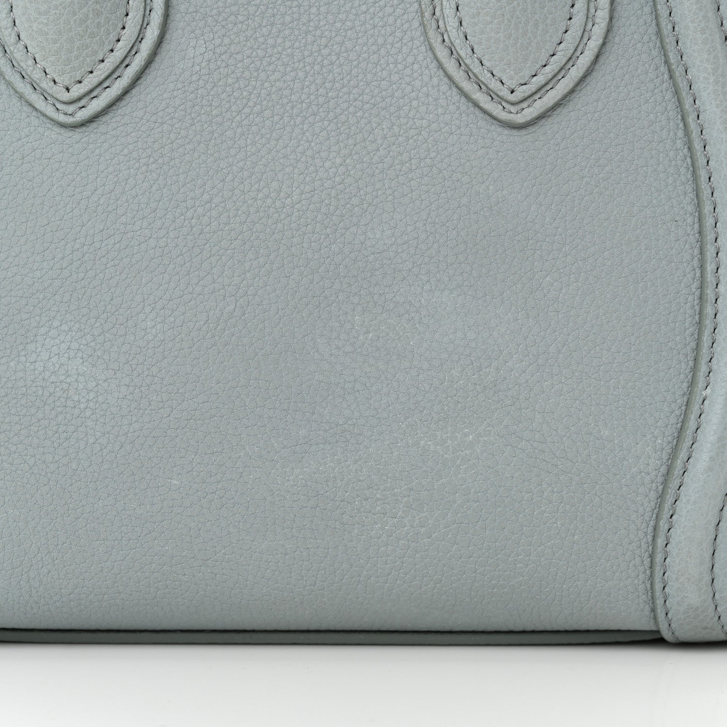 Celine Drummed Calfskin Nano Luggage Almond 17 of 17