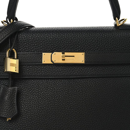 Hermes Togo Kelly Retourne 32 Black 8 of 12