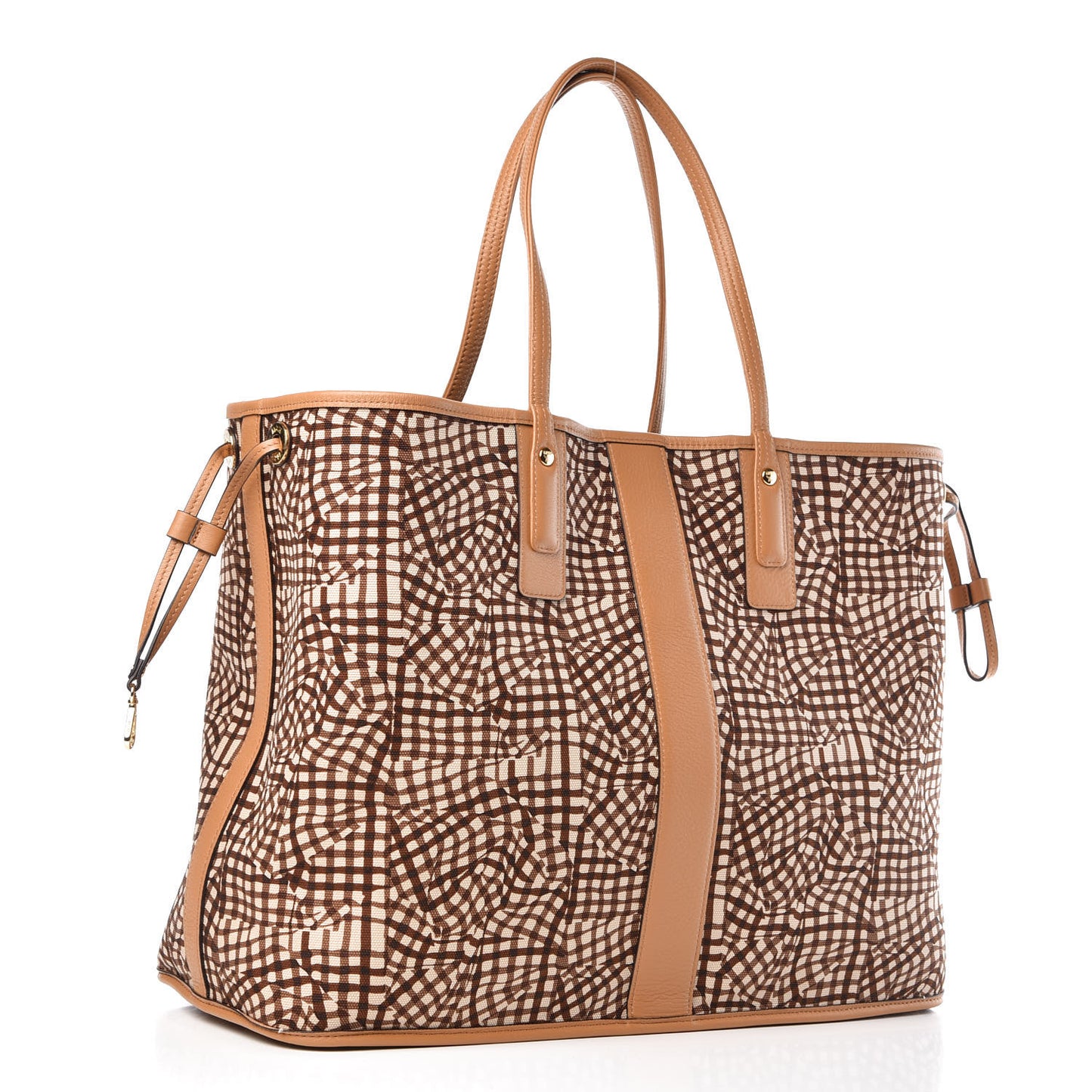Visetos Large Liz Reversible Shopper Tote Cognac
