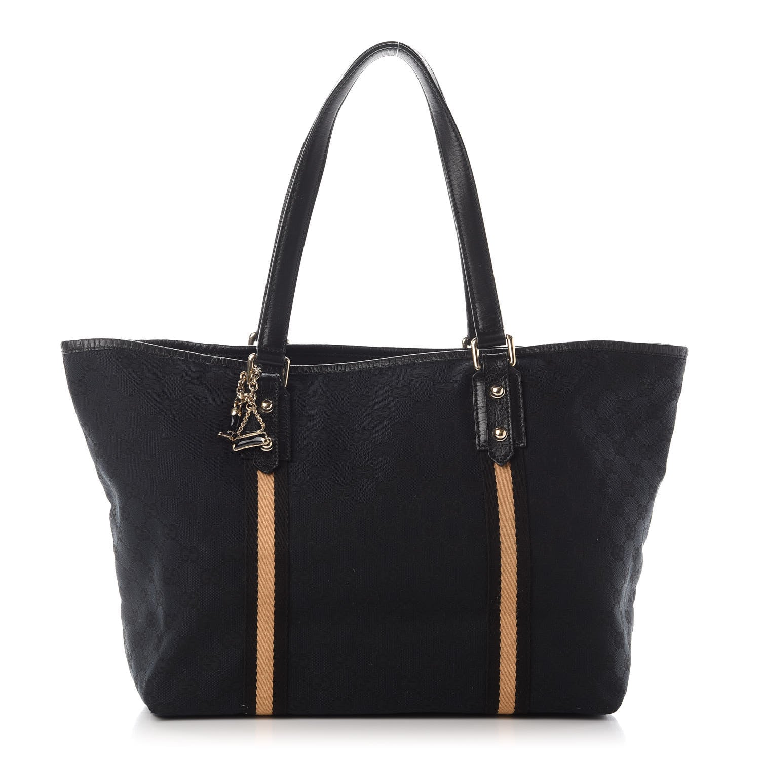 Gucci Monogram Large Jolicoeur Tote Black 1 of 8