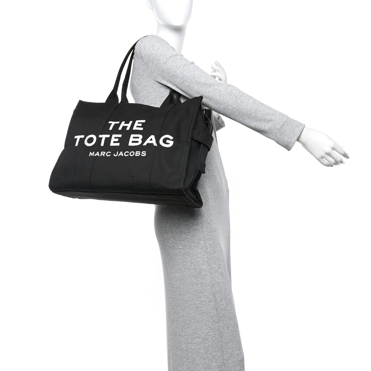 Cotton Canvas Large The Tote Bag Black