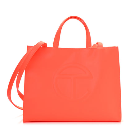 Telfar Vegan Leather Medium Shopping Bag Hazard 1 of 10