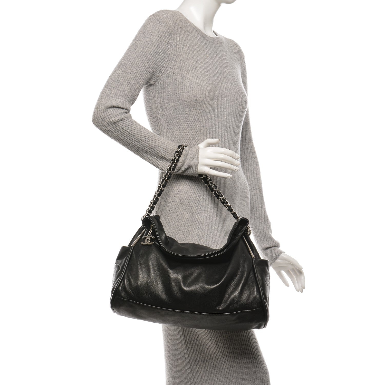 Chanel Lambskin Large Ultimate Soft Tote Black 2 of 7