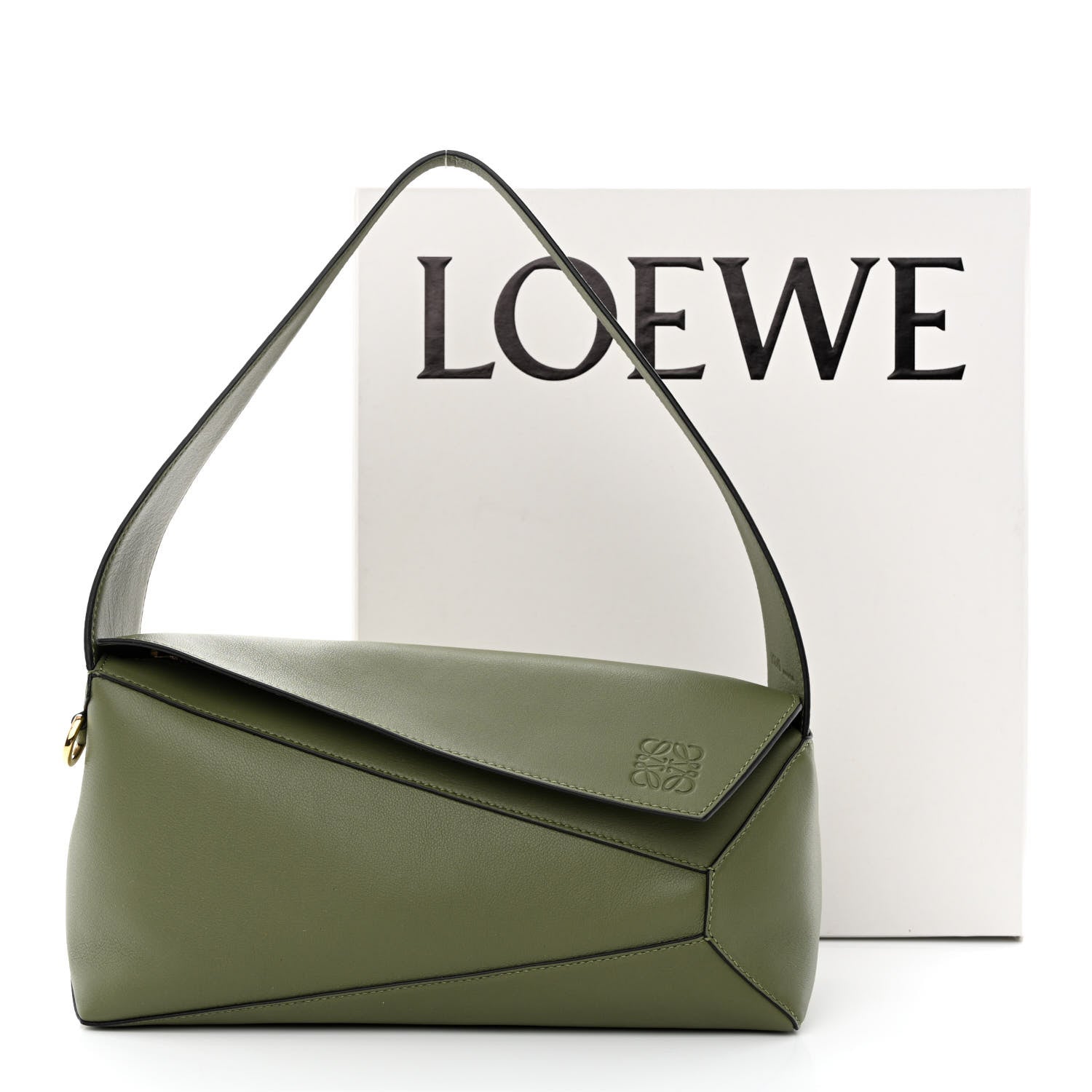 Loewe Calfskin Puzzle Hobo Avocado 13 of 13