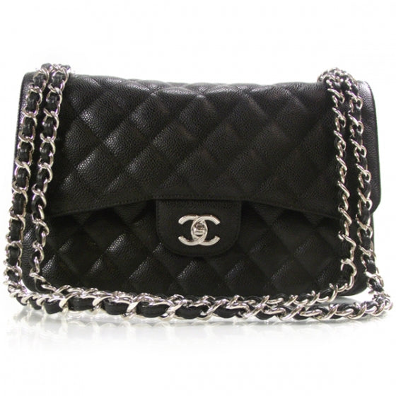 Chanel Caviar Jumbo Flap Black 1 of 12