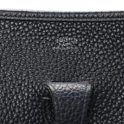 Hermes Taurillon Clemence Evelyne III PM Bleu Nuit 13 of 19