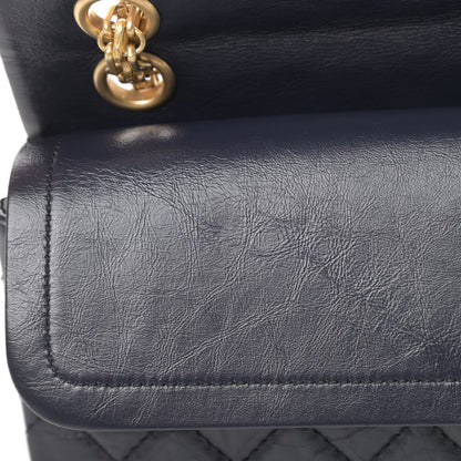 Chanel Aged Calfskin Quilted 2.55 Reissue 225 Flap Navy 12 of 13