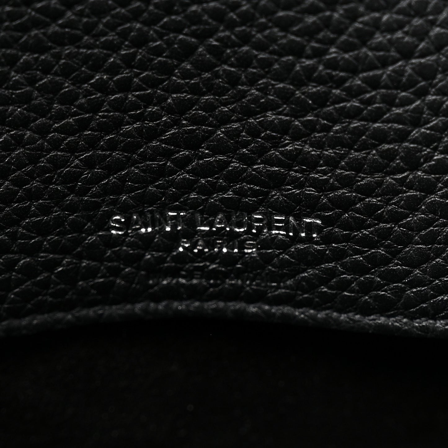 Grained Calfskin Small Supple Sac De Jour Black