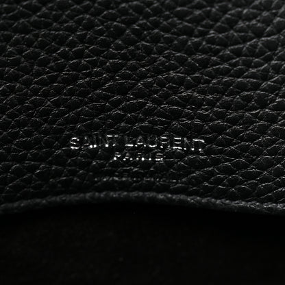Saint Laurent Grained Calfskin Small Supple Sac De Jour Black 6 of 12