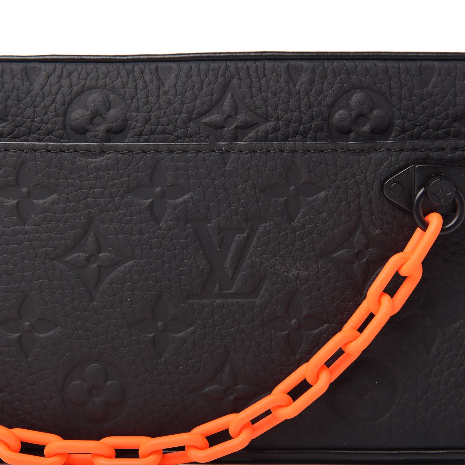 Louis Vuitton Taurillon Monogram Uniformes Solar Ray Soft Pochette Volga Belt Bag Black 10 of 10