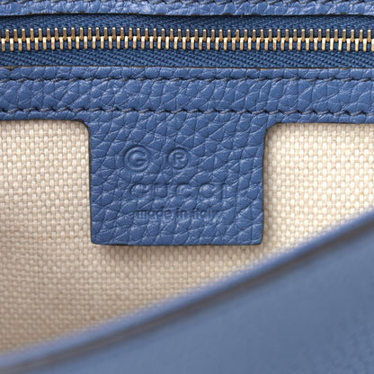 Gucci Pebbled Calfskin Medium Soho Flap Crossbody Caspian 6 of 9