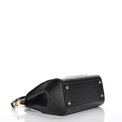 Dolce & Gabbana Dauphine Medium DG Family Patch Miss Sicily Satchel Black 5 of 9