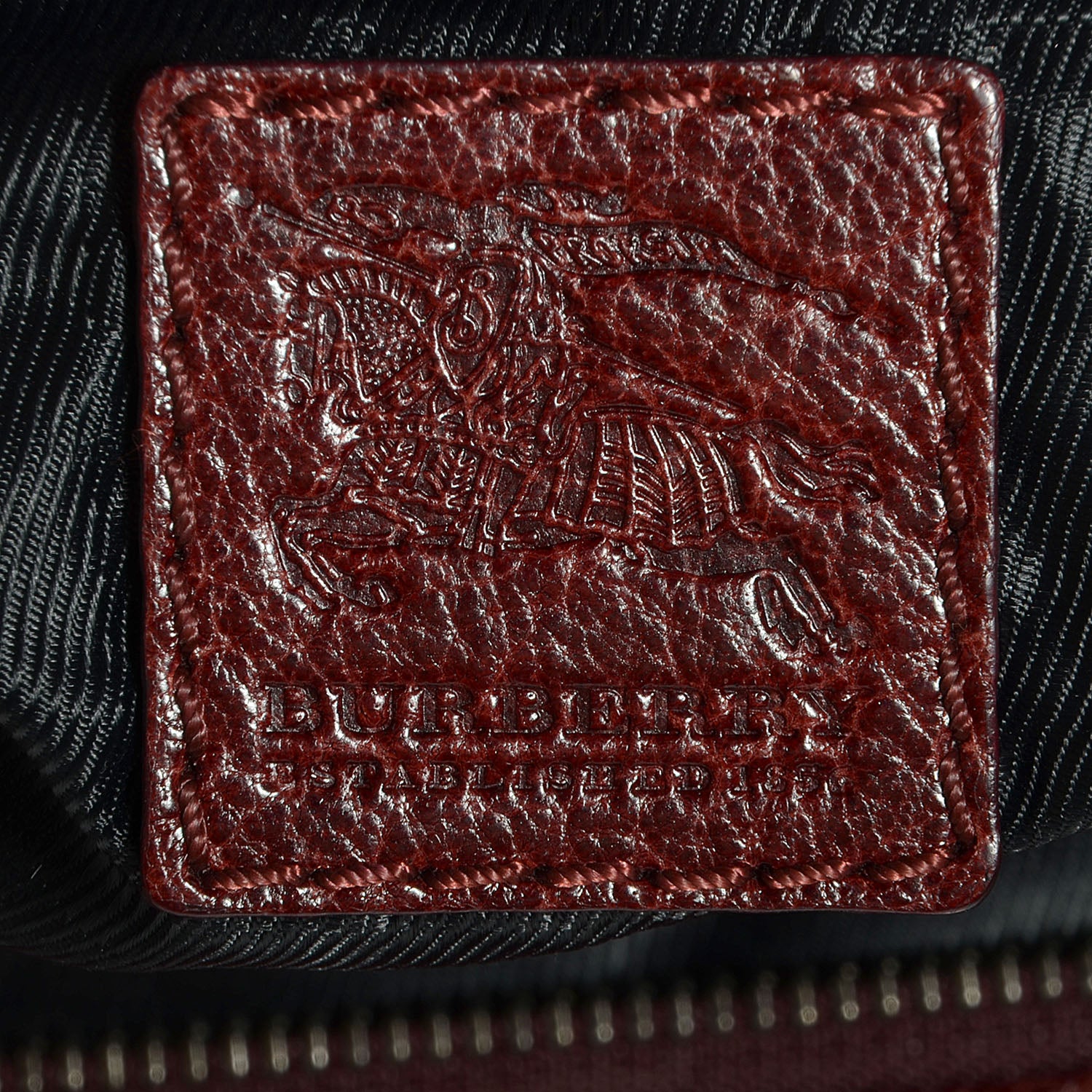 Burberry Leather Ashmore Tote Burgundy 9 of 9