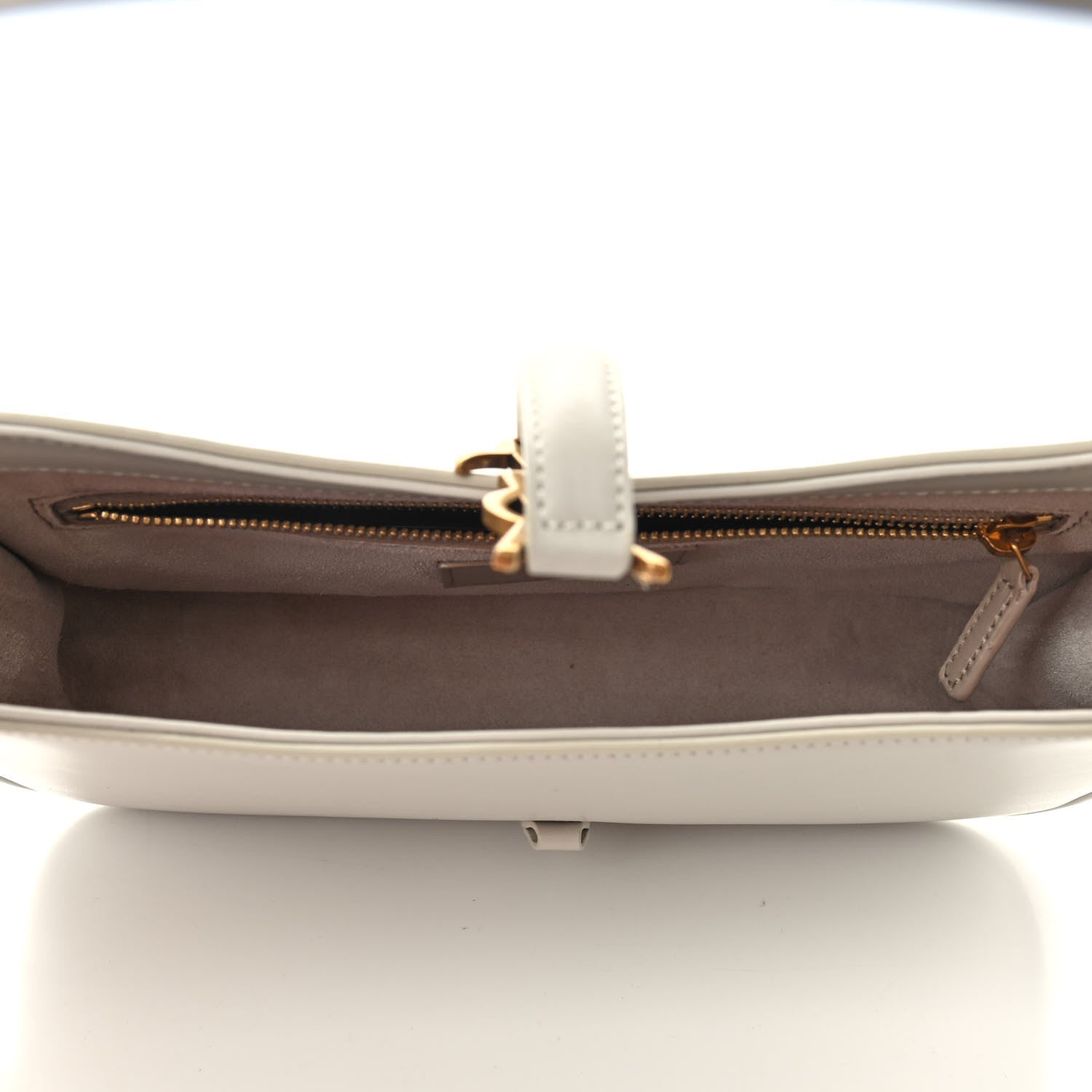 Saint Laurent Smooth Calfskin Le 5 A 7 Hobo Blanc Vintage 5 of 9