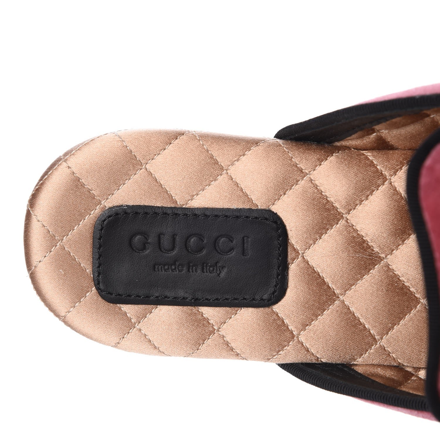 Gucci Velvet Embellished Evening Slippers 38 Pink 7 of 8