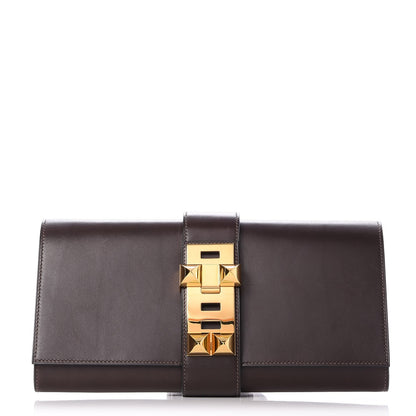 Hermes Box Medor 29 Clutch Chocolate 1 of 7