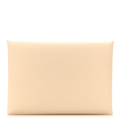 Hermes Epsom Verso Calvi Duo Card Case Nata Jaune Poussin 1 of 6