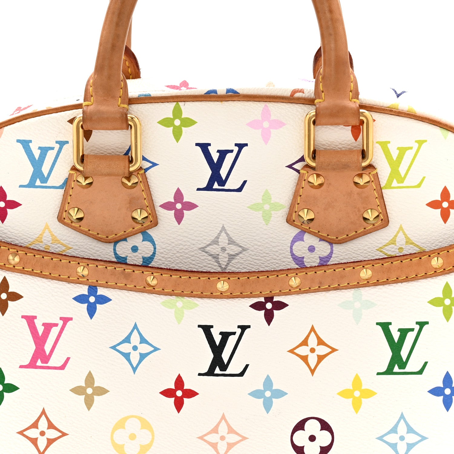 Louis Vuitton Monogram Multicolor Trouville White 7 of 9