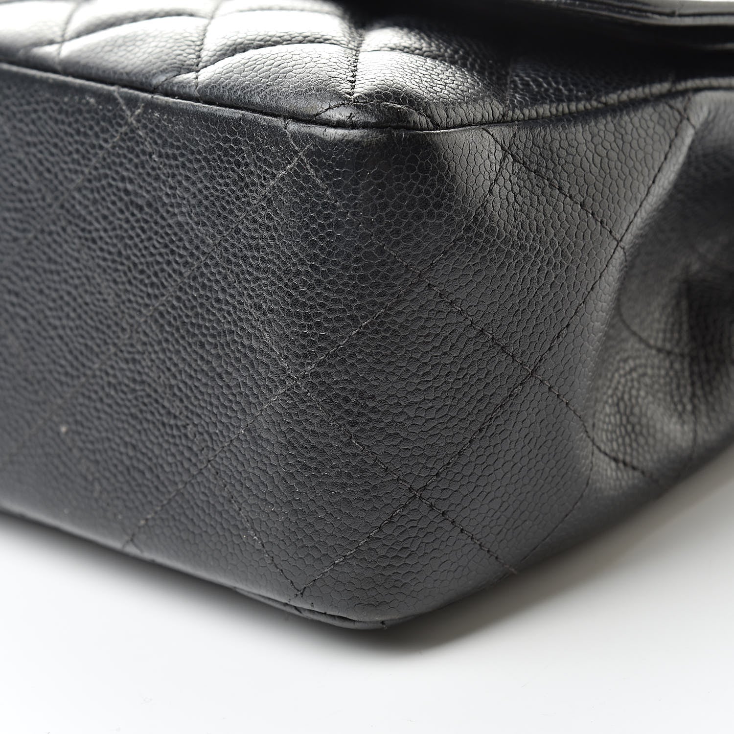 Chanel Caviar Quilted Jumbo Double Flap Black 10 of 17