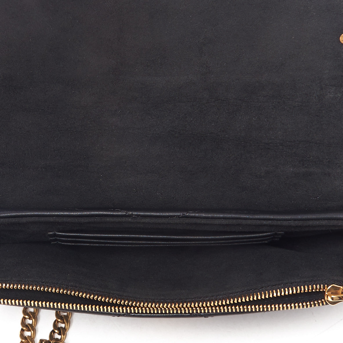 Calfskin New Wave Chain Pochette Black