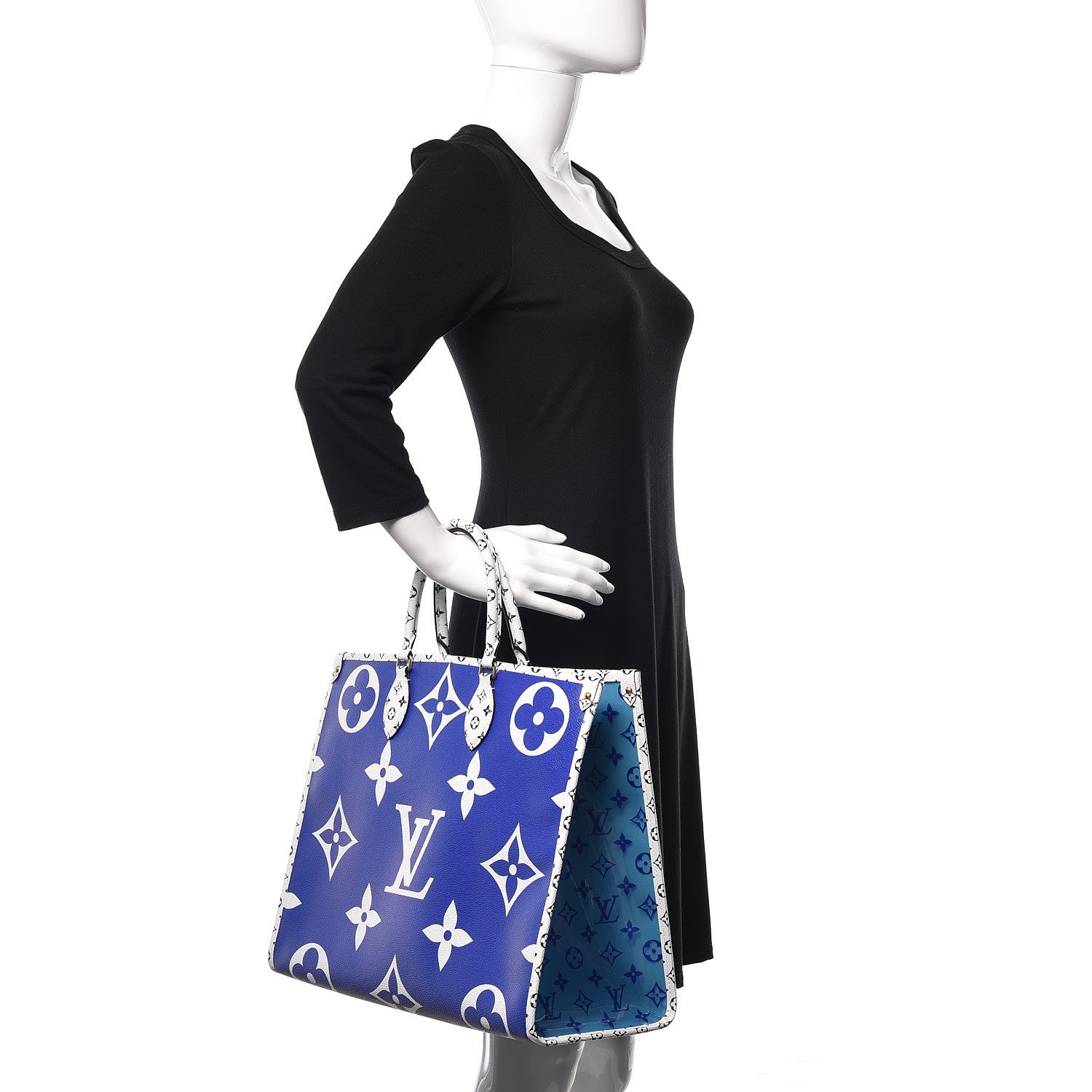 Louis Vuitton Monogram Giant Santa Monica Onthego Blue 3 of 10