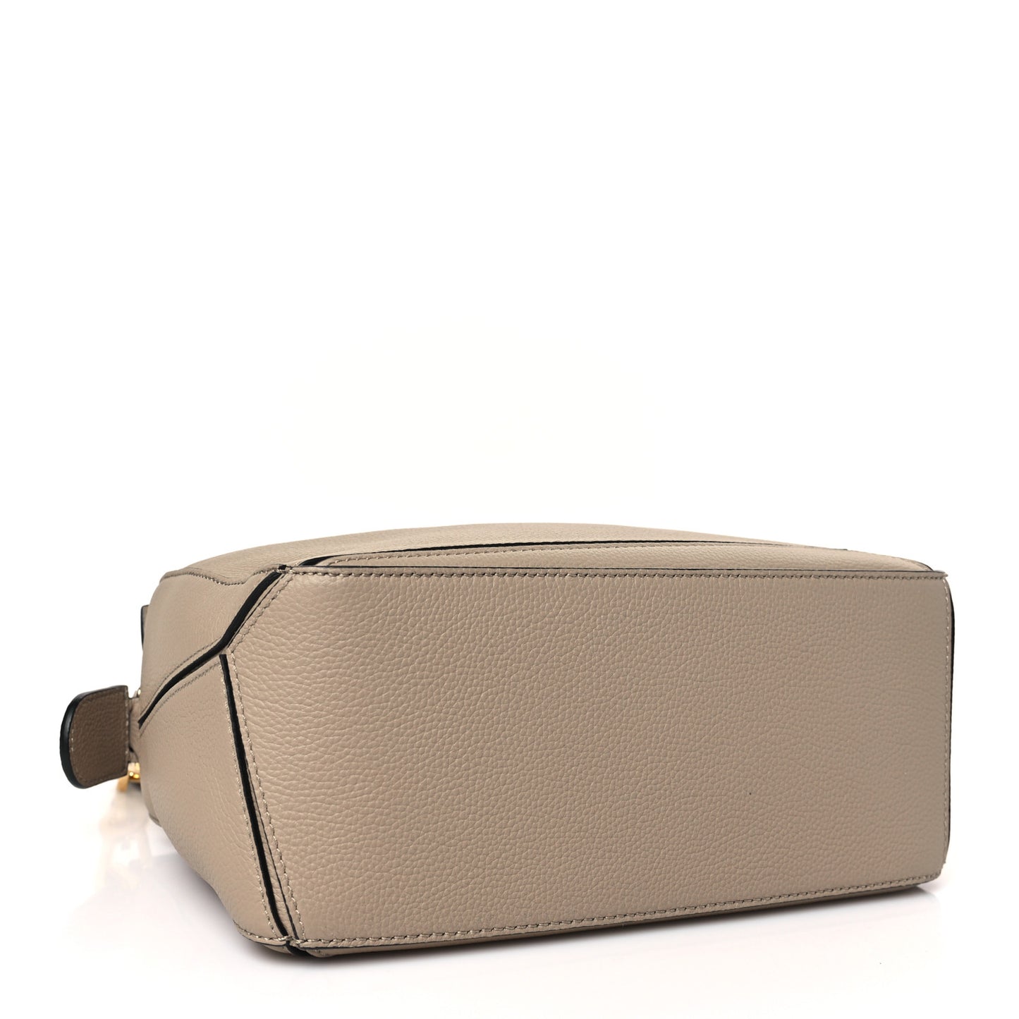 Grained Calfskin Small Puzzle Bag Sand