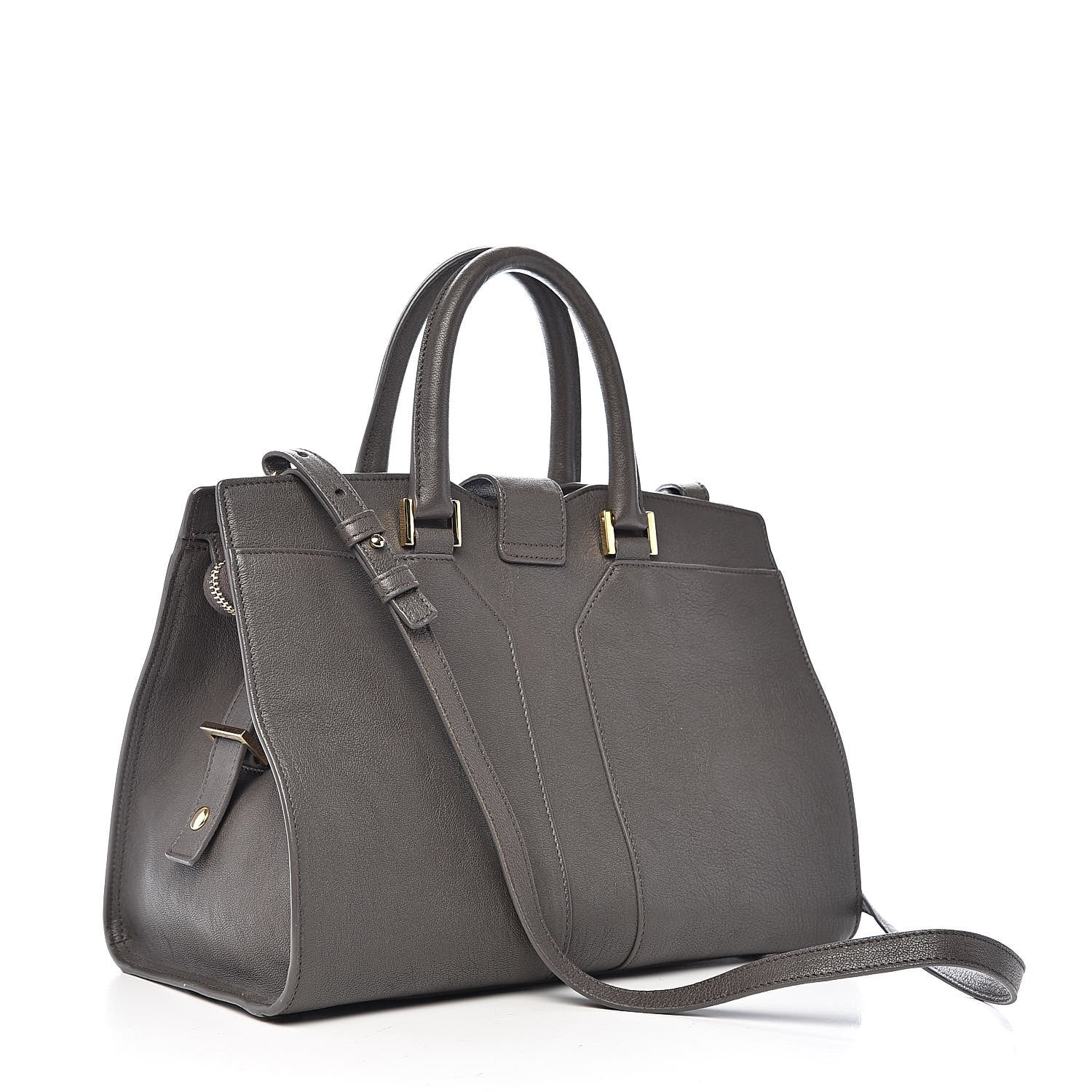 Saint Laurent Sheepskin Small Cabas ChYc Grey 3 of 13
