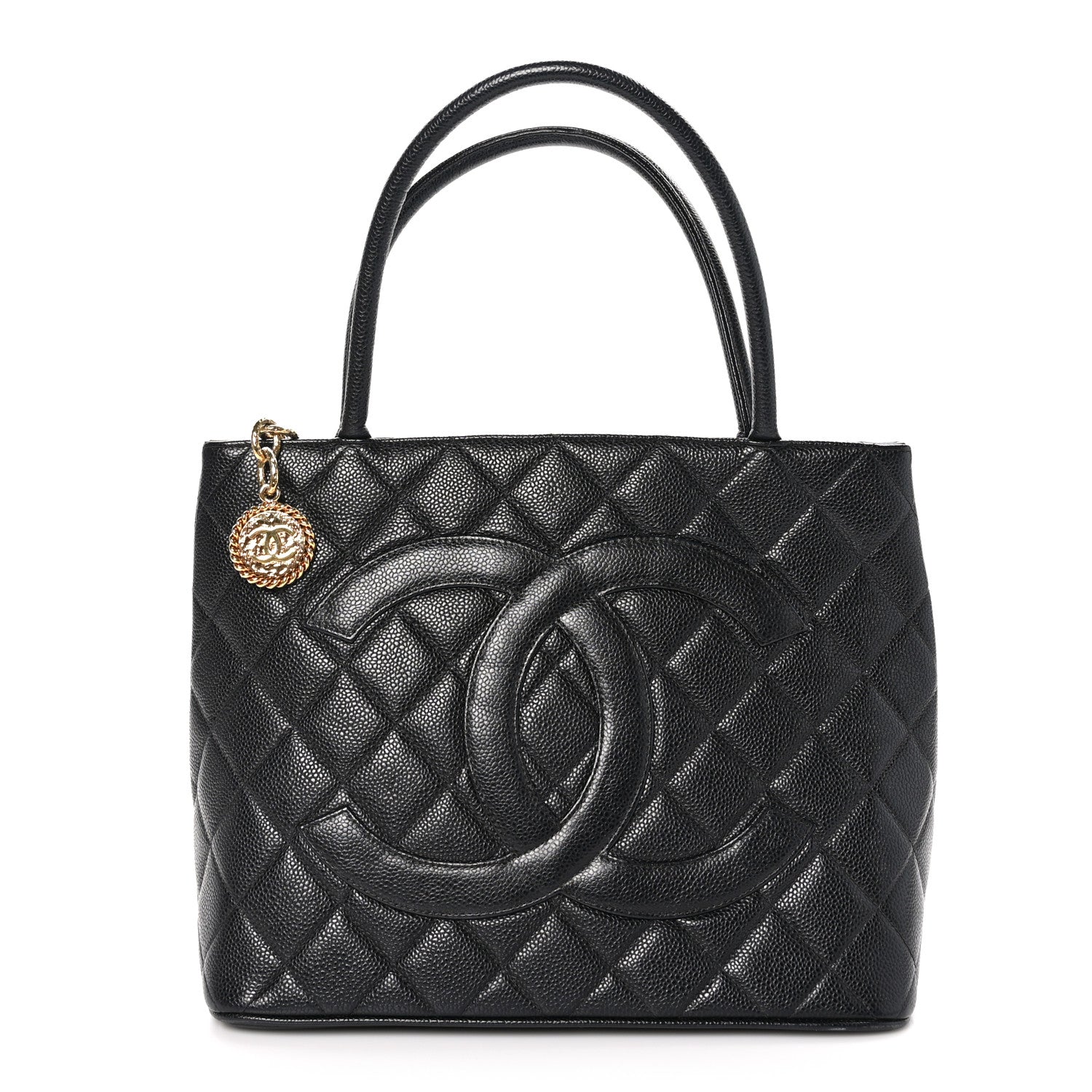Chanel Caviar Quilted Medallion Tote Black 1 of 11