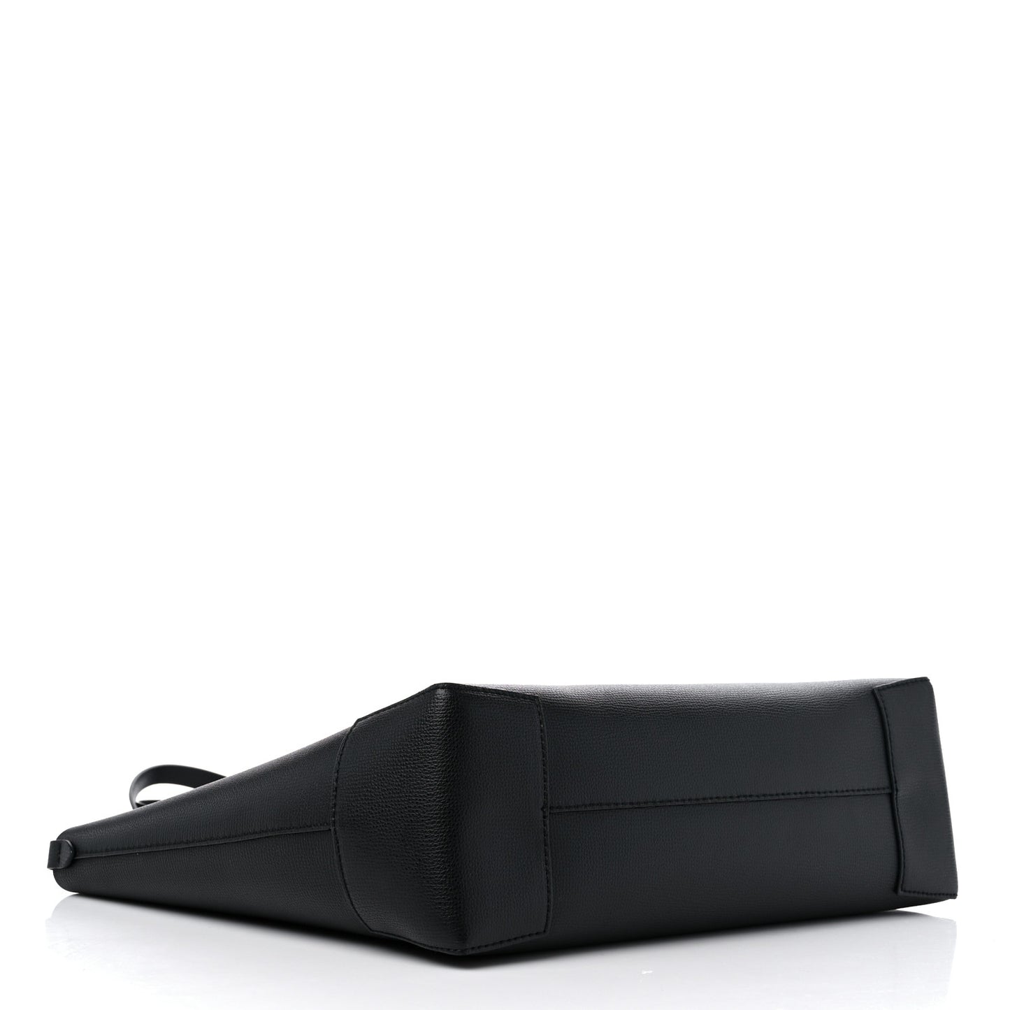 Calfskin Crest Embossed Small Tote Black