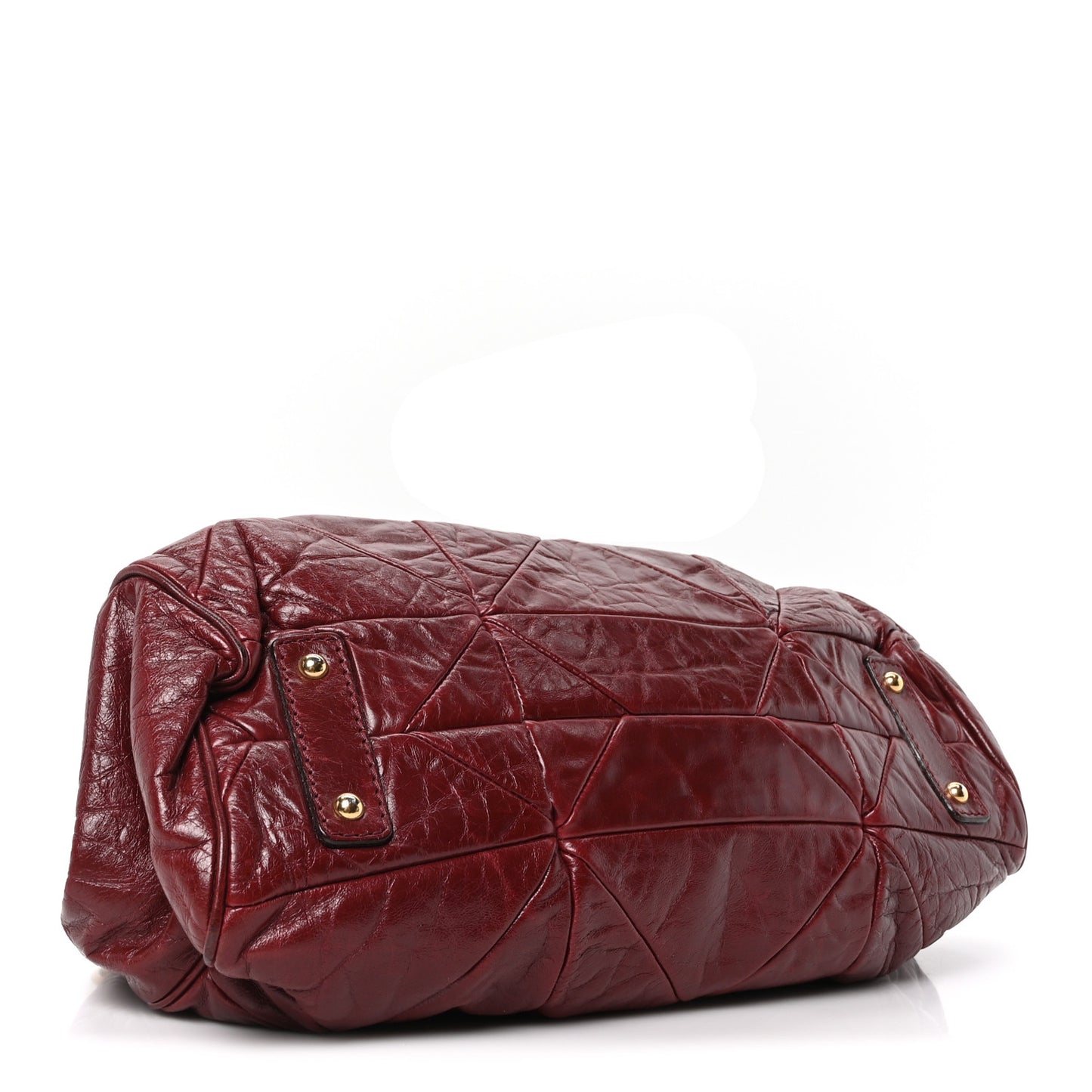 Calfskin Quilted Stam Bag Bordeaux