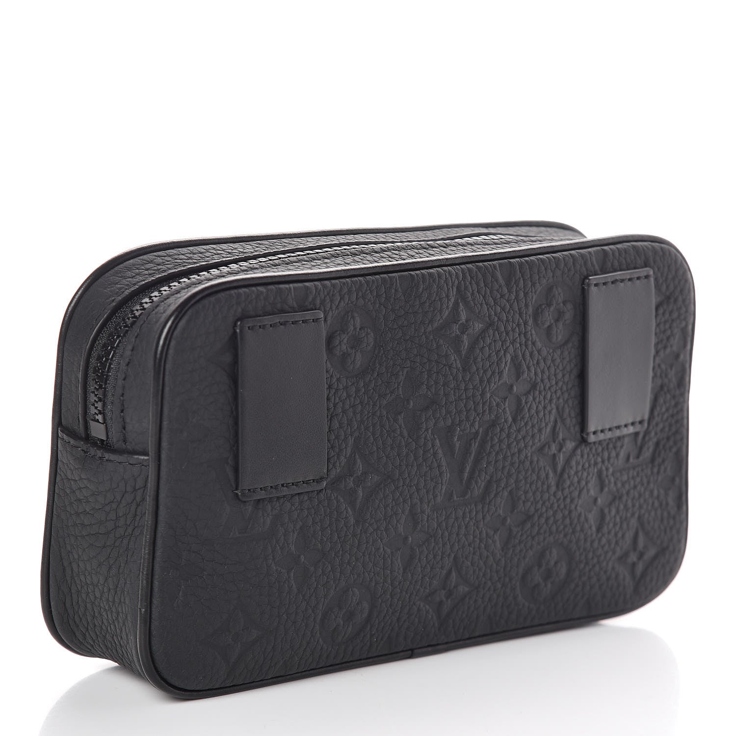 Louis Vuitton Taurillon Monogram Uniformes Solar Ray Soft Pochette Volga Belt Bag Black 3 of 9