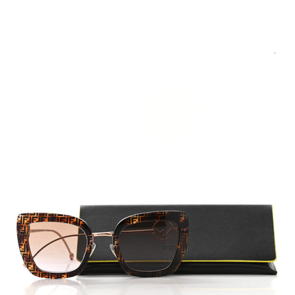 Fendi Acetate Metal F is Fendi FF Square Cat Eye Sunglasses FF 0408/S Havana 8 of 8